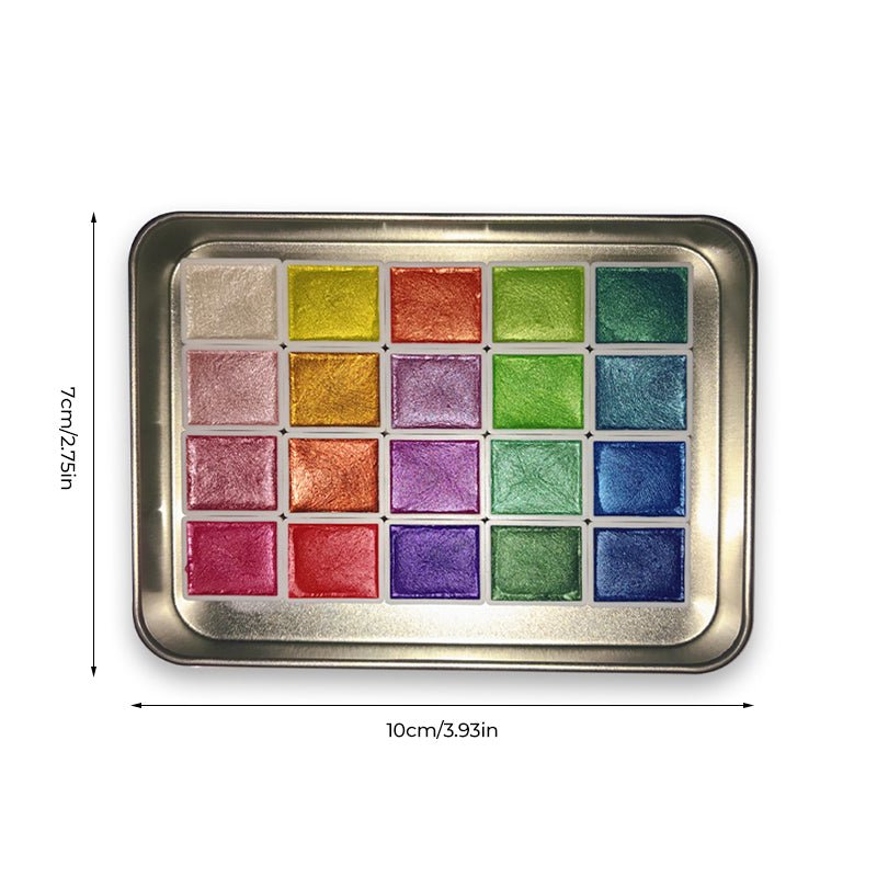 20 colors watercolor paint set