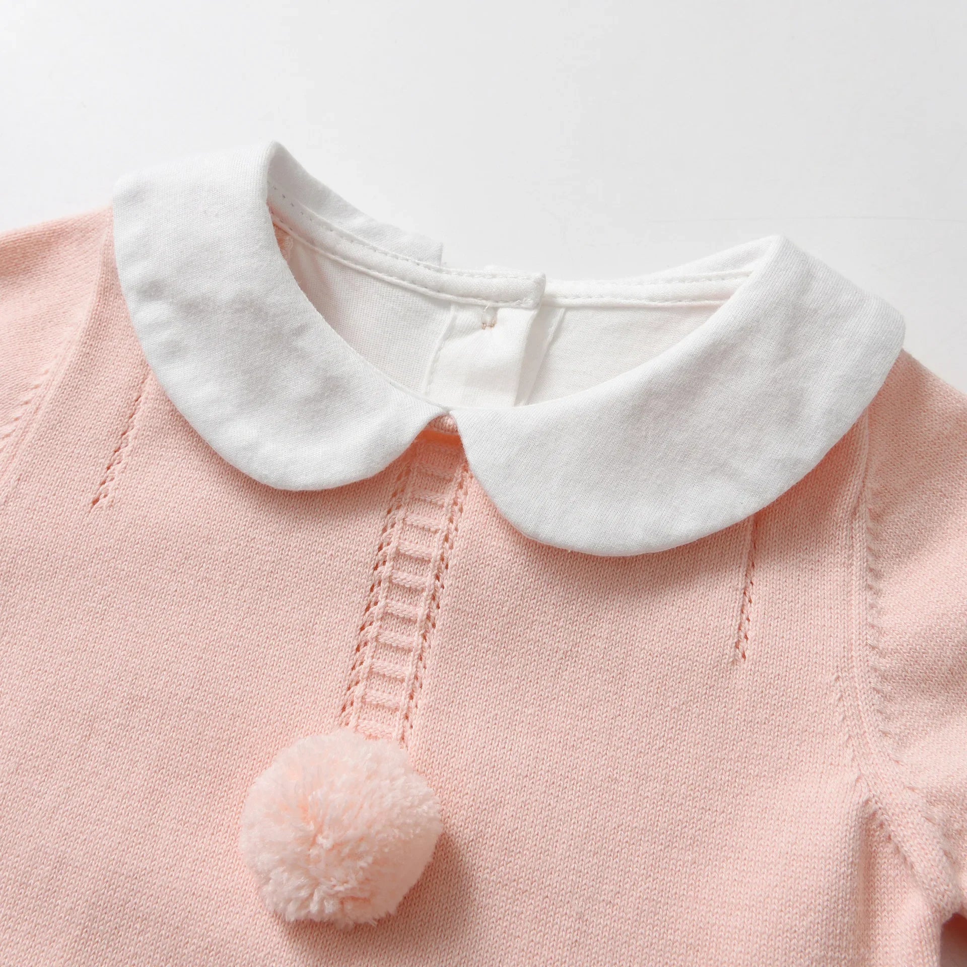 Gehaakte Baby Pompom Jumpsuit