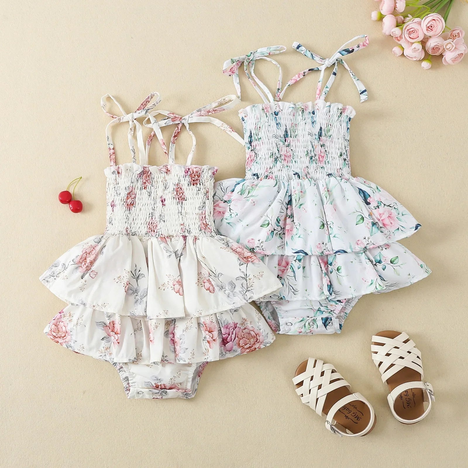 Bloemen Tutu Ruffle Romper