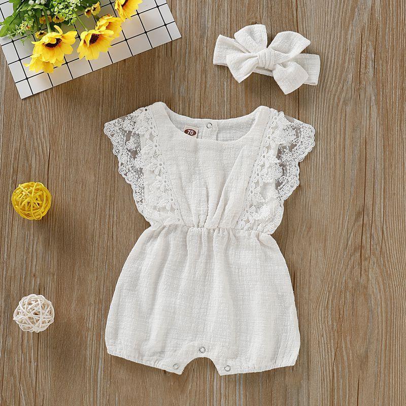 Lace Romper met Strik